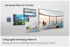 Tivi thông minh Samsung Vision AI 65 inch Class The Frame LS03FA QLED 4K Art Mode (2025)