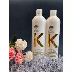 Cặp dầu gội xả collagen keratin Kenz Kunz 750ml x 2