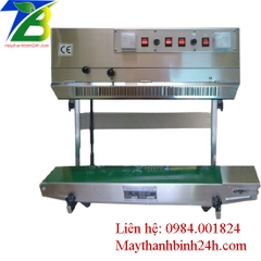 Máy hàn miệng liên tục in date FRM-980 dạng đứng chân cao