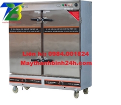 Tủ nấu cơm 24 khay, tủ nấu cơm công nghiệp dùng điện gas