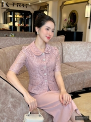 Áo ren cổ sen xinh xắn, sang chảnh NKSM2409017