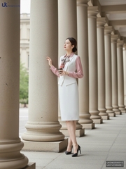 Gile cúc eo thanh lịch nữ tính UKSM2506012