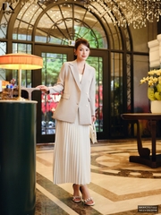 Vest Brazer dáng rộng 4 cúc siêu sang NKAK2507002