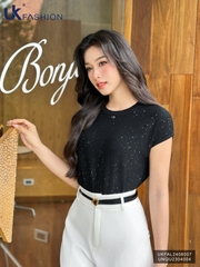 Áo Len Cổ Trơn Vai Chờm UK FASHION Thời Trang Công Sở Trẻ Trung, Đơn Giản, Vải Mềm Mịn UKFAL2408007