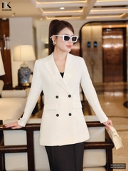 Vest Brazer dáng rộng 4 cúc siêu sang NKAK2507002