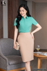 Áo Sơ Mi Cổ Đức Cộc Tay Dáng Cơ Bản nhiều màu sắc, phù hợp nhiều kiểu dáng NKSM2011007