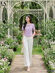 Sơ mi cổ sen trơn nhẹ nhàng, ghép set cùng chân váy/quần cực xinh UKSM2605002