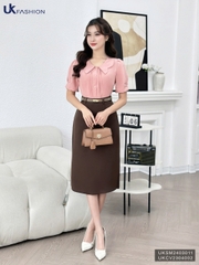 Chân Váy Chữ A UK FASHION Thiết Kế Basic Thanh Lịch Chất Vải Nhập Hàn Cao Cấp Không Nhăn UKCV2304002