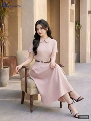 Sơ mi Linen cổ sen kiểu dáng mới, mềm mát, gọn dáng UKSM2604006