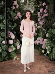 Kí giả vai chùm lá cổ 2 lớp xinh xắn LUAK2509001