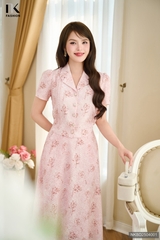 Set hoa hồng + chân váy xoè mềm mát, trẻ trung, dễ mặc NKBD2504001