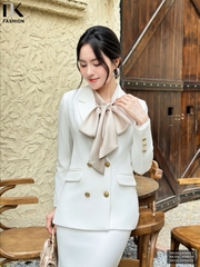 Sơ Mi Lụa Cổ Nơ NK FASHION Thời Trang Công Sở Trẻ Trung, Sang Trọng, Dễ Phối Đồ NKSM2409018