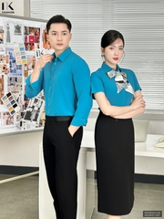 Sơ mi nam lịch sự, dễ phối đồ và ghép set đồng phục cùng áo nữ NKSM2501030