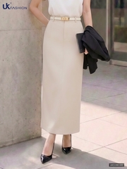 Chân váy bút chì moi cúc trẻ trung UKCV2601002