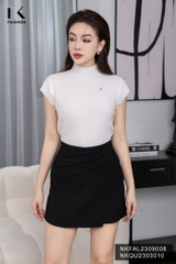 NK FASHION Quần Giả váy Xếp Sườn  NKQU2303010