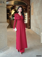 Áo dài thiên ý nhẹ nhàng mà sang LUDV2512002 ( Ko kèm quần + có kèm phụ kiện )