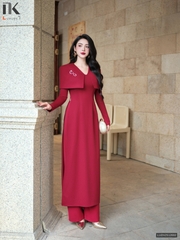 Áo dài thiên ý nhẹ nhàng mà sang LUDV2512002 ( Ko kèm quần + có kèm phụ kiện )