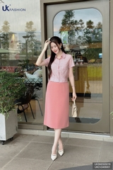 Sơ mi họa tiết ô phong cách mới UKSM2505019