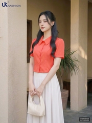 Sơ mi cổ sen ôm vừa gọn gàng UKSM2507024