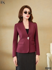 Vest cổ leo cúc đơn thanh lịch, duyên dáng LUAK2509003