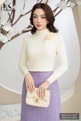 NK fashion Áo Len Cao Cổ Bó Gấu NKFAL2312007