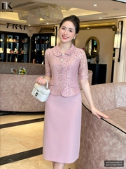 Áo ren cổ sen xinh xắn, sang chảnh NKSM2409017