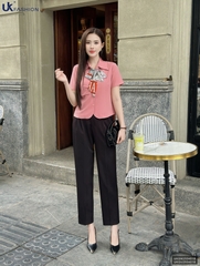 Quần baggy cạp cúc chun sau dễ mặc UKQU2504018