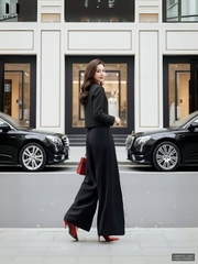 Áo khoác dạ cổ tròn 2 túi ốp dày dặn, ấm áp UNAK2511005