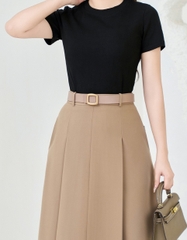 Thắt Lưng, Đai Da Chữ Nhật Ánh Đồng Nữ NK Fashion Bản Nhỏ, Đẹp Dây, Nịt Quần Áo Nữ Nhỏ Xinh Hàn Quốc NKPK2312003