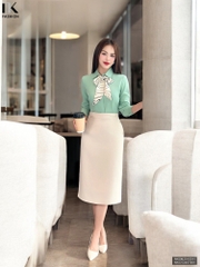 Áo Sơ Mi Dài Tay Cổ Đức Nẹp Dấu Khuy cơ bản phù hợp nhiều kiểu dáng NKSM2010011 ( Ko kèm QU/CV/PK)