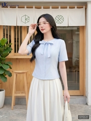 Sơ mi cổ tròn mí dọc UKSM2607002 ( Áo rời không kèm CV/QU/PK )