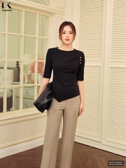 Áo len tay lỡ 3 cúc cách điệu xinh NKAL2508002