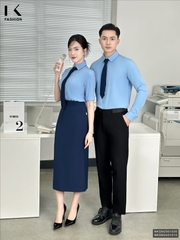 Sơ mi nam lịch sự, dễ phối đồ và ghép set đồng phục cùng áo nữ NKSM2501030