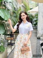 NK Fashion Chân Váy Hoa Nhún Tầng Thời Trang, Nữ Tính, Nhẹ Nhàng NKCV2405001