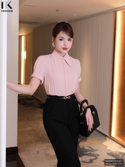 Sơ mi cổ đức mí cổ dọc thân, trẻ trung, dễ mặc NKSM2503001