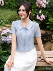 Sơ mi cổ sen nẹp ôm vừa thon gọn tôn dáng NKSM2604012