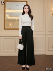 Quần ống rộng xếp ly Nk thoải mái, sang xịn, dễ mặc NKQU2512001