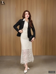 Vest cổ leo cúc đơn thanh lịch, duyên dáng LUAK2509003