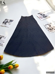 Chân Váy Xoè Dệt Nổi Sang Trọng, Nữ Tính Vải Mềm Mịn NKCV2502002
