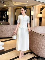Áo ren cổ sen xinh xắn, sang chảnh NKSM2409017