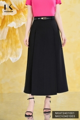 Chân Váy Dài Xếp Ly NK Fashion Công Sở Nữ Thiết Kế Basic Sang Trọng, Chất Liệu Vải Nhập Hàn Co Giãn, Mềm Mịn NKCV2401003
