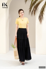 Áo Thun Cổ Tròn Croptop 25, Năng Động Vải Mềm Mịn NKAT2502005