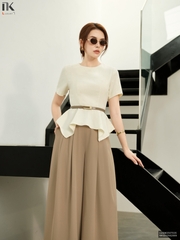Sơ mi peplum kiểu điệu đà pha chút kiêu kì LUSM2507035