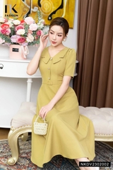 Đầm Xòe NK Fashion Thanh Lịch Cho Nàng Diện Chốn Văn Phòng, Vừa Đẹp, Vừa Vô Cùng Thoải Mái NKDV2302002