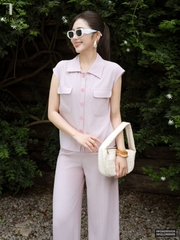 Sơ mi cổ đức vai chờm túi ốp mát mẻ, năng động NKSM2605008