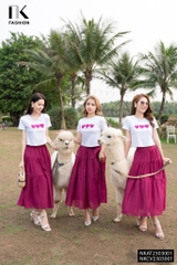 Áo Thun Croptop Ôm Suông Thêu Trái Tim NK - Fashion NKAT2303001