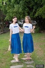 Áo Thun Croptop Ôm Suông Thêu Trái Tim NK - Fashion NKAT2303001