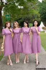 Đầm A Rút Eo Nữ Tính, Hack Dáng NK - Fashion NKDV2303001