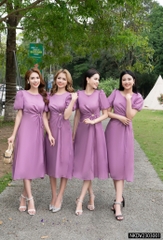 Đầm A Rút Eo Nữ Tính, Hack Dáng NK - Fashion NKDV2303001