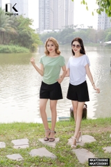 Thun Cổ Thuyền Vai Chờm Xếp Gấu NK - Fashion NKAT2303002